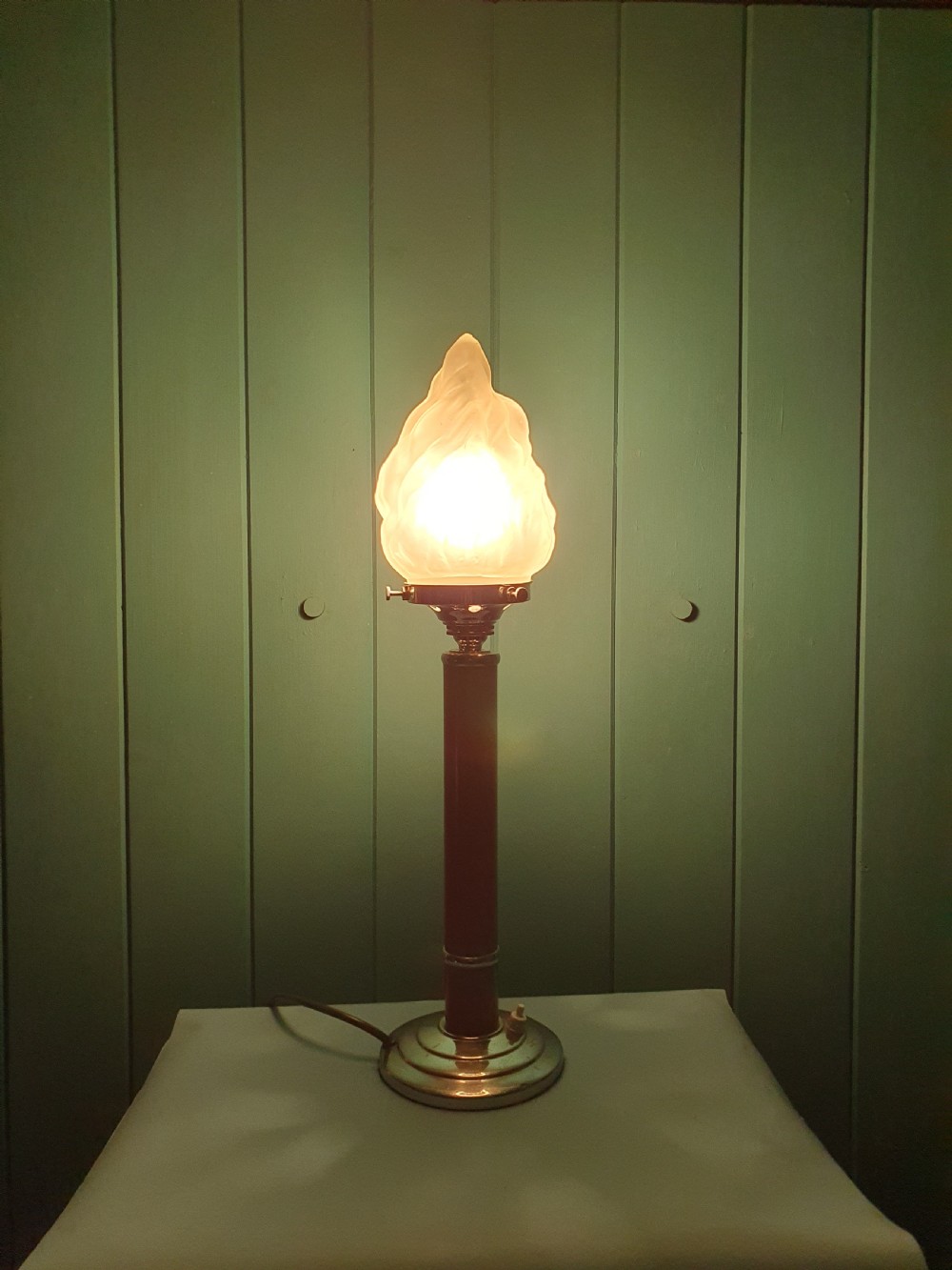Art Deco Empire Torch lamp View II