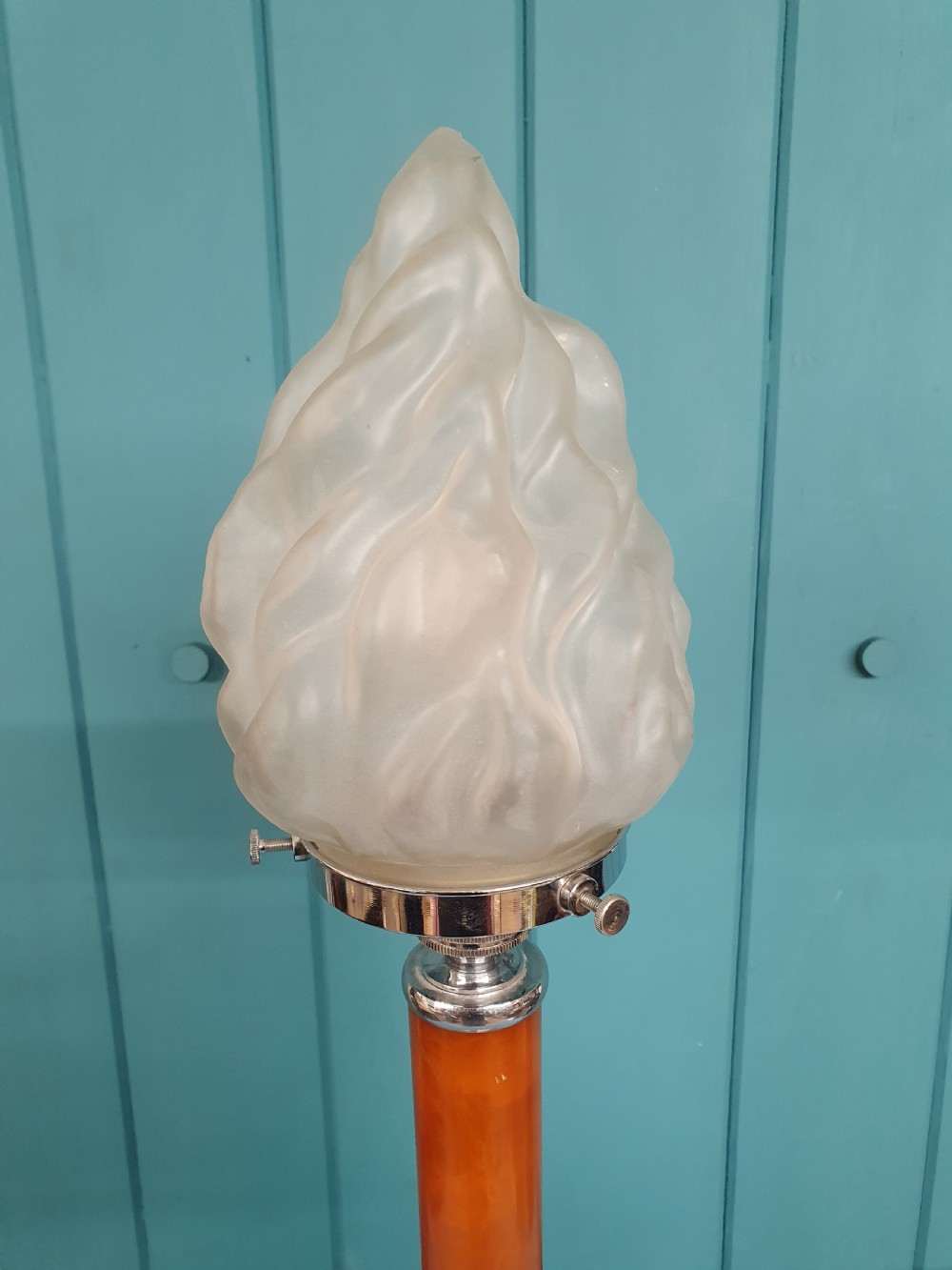 Art Deco Empire Torch lamp View VI