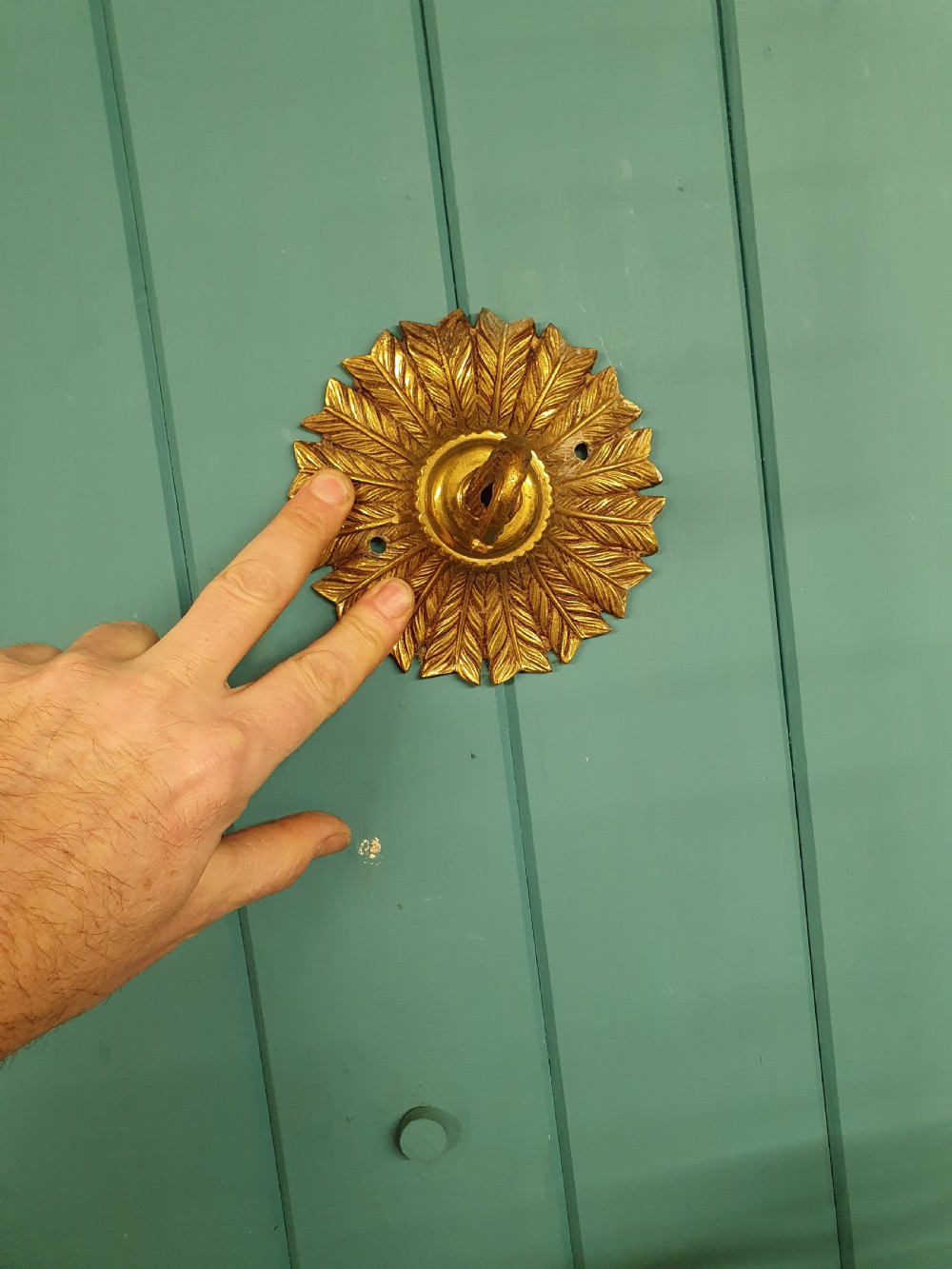 Large dodecagon shaped antique brass hall lantern 12