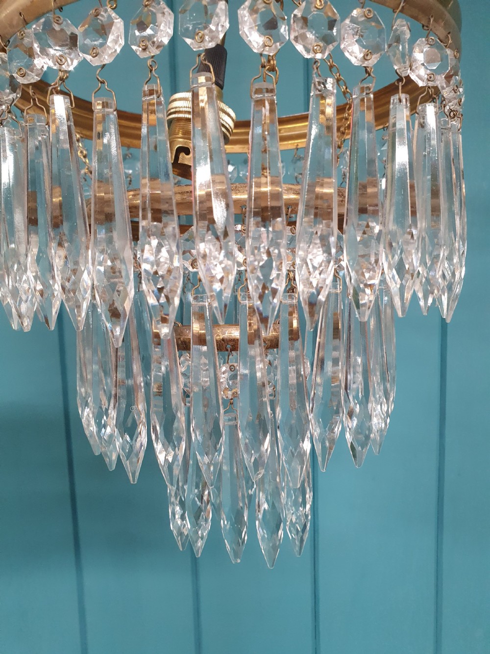 20th century spike chandelier 8