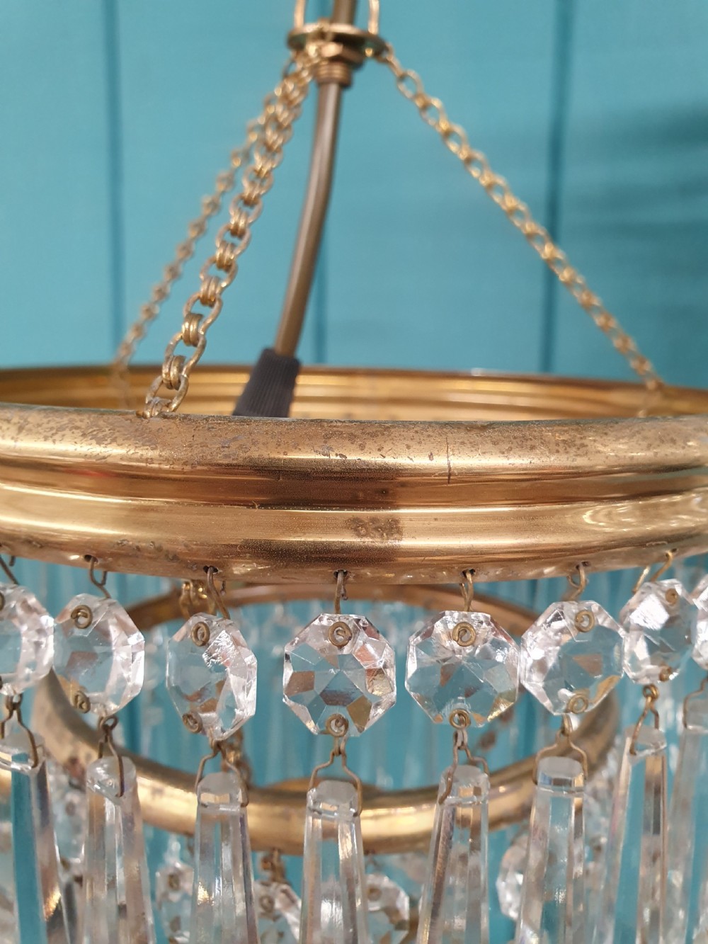 Three early 20th century spike chandeliers 8
