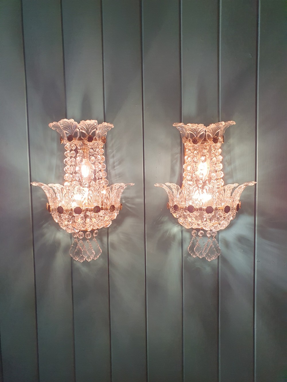 Pair of Murano glass early 20th century wall lights View VIII