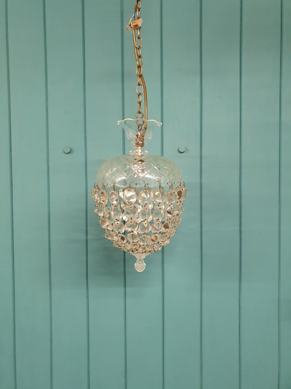 Early 20th century dome top chandelier 9