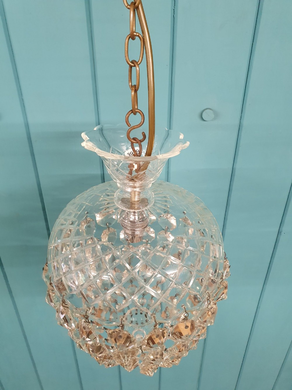 Early 20th century dome top chandelier 9