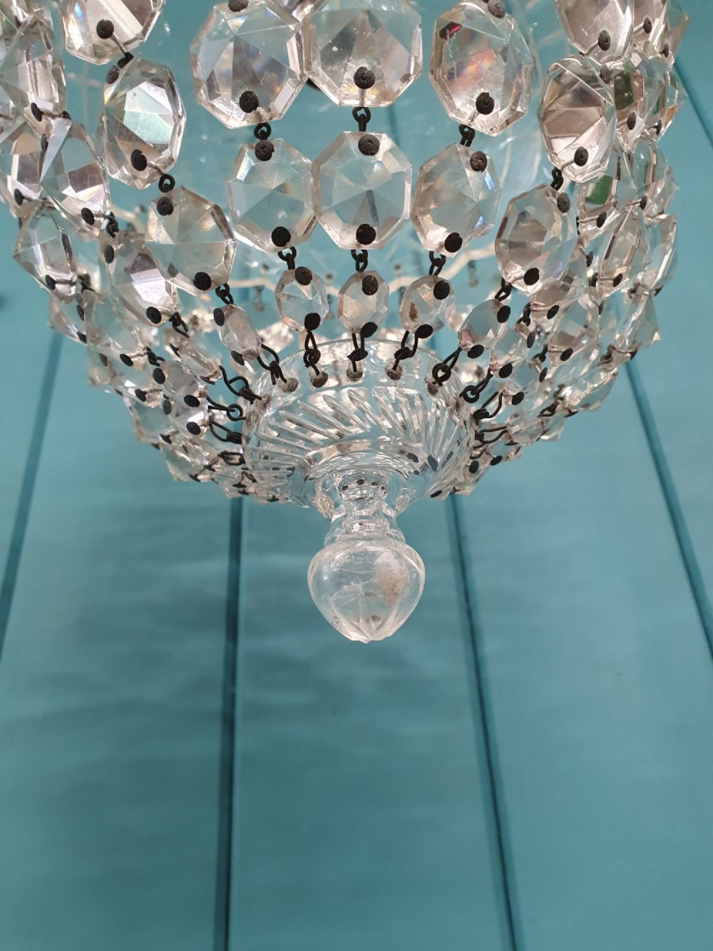 Early 20th century dome top chandelier 9