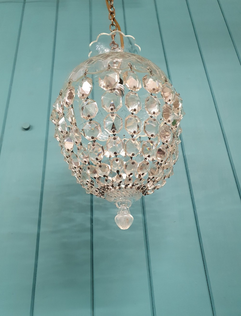 Early 20th century dome top chandelier 9