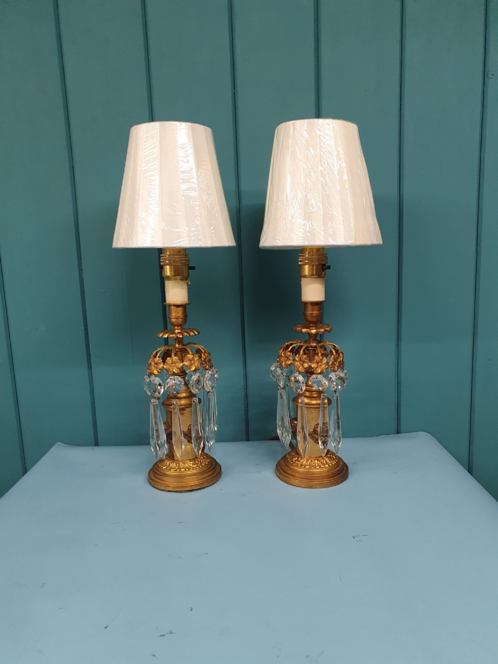 Pair of early 20th century table lamps