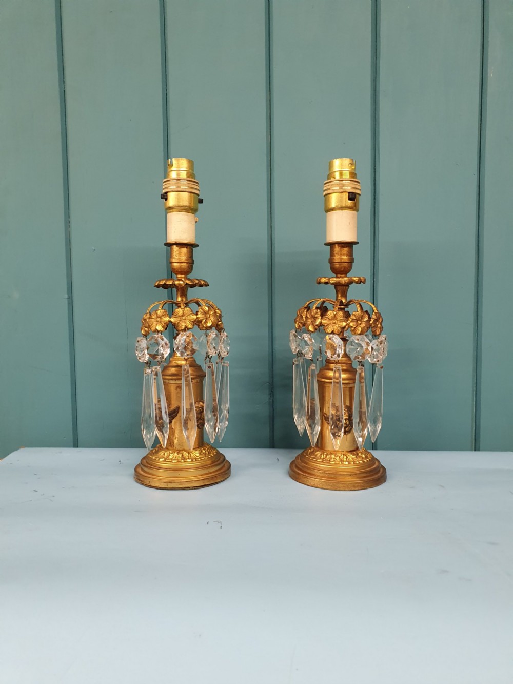 Pair of early 20th century table lamps View VII