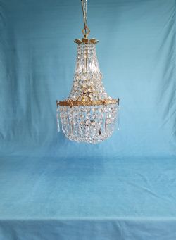 EARLY 20TH CENTURY LARGE PRISM CHANDELIER