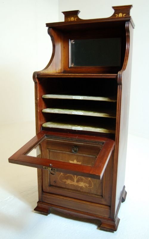 fig 2. Antique Sheet Music Cabinet Cupboard Canterbury 1895
