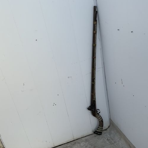 An Antique Indian/afghan Jezail Flintlock Rifle,