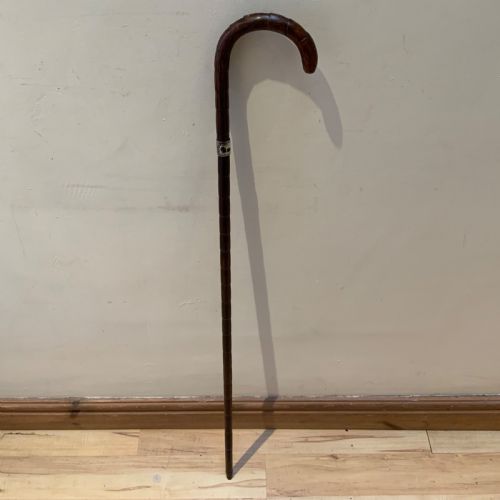 fig 1. Gentleman’s walking stick sword stick with silver collar