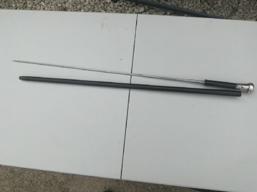 Gentleman’s Walking Stick Sword Stick with Silver Topped Handle