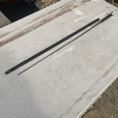 Gentleman’s Ebony Walking Stick Sword Stick with Silver Top