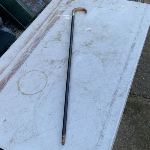 Gentleman’s Walking Stick Sword Stick with Silver Collar
