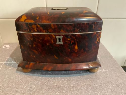Tortoise Shell Tea Caddy