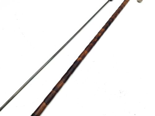 GENTLEMANS PARTRIDGE WOOD WALKING STICK SWORD STICK - ADDITIONAL PHOTO 12