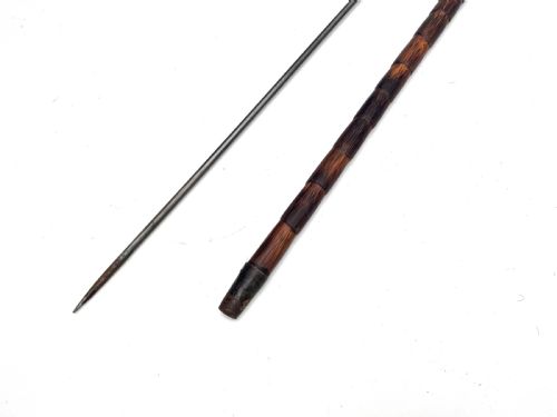 GENTLEMANS PARTRIDGE WOOD WALKING STICK SWORD STICK - ADDITIONAL PHOTO 13