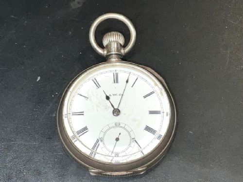SILVER CASED WALTHAM POCKET WATCH