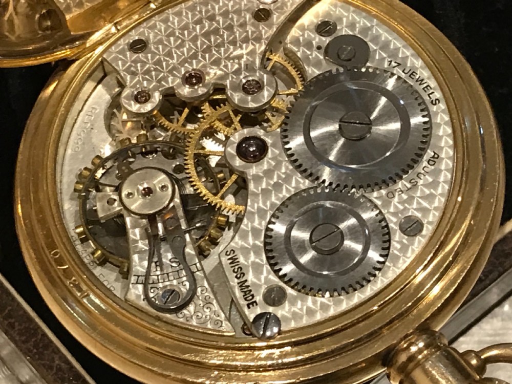 Masonic pocket watch and chain & Fob View X