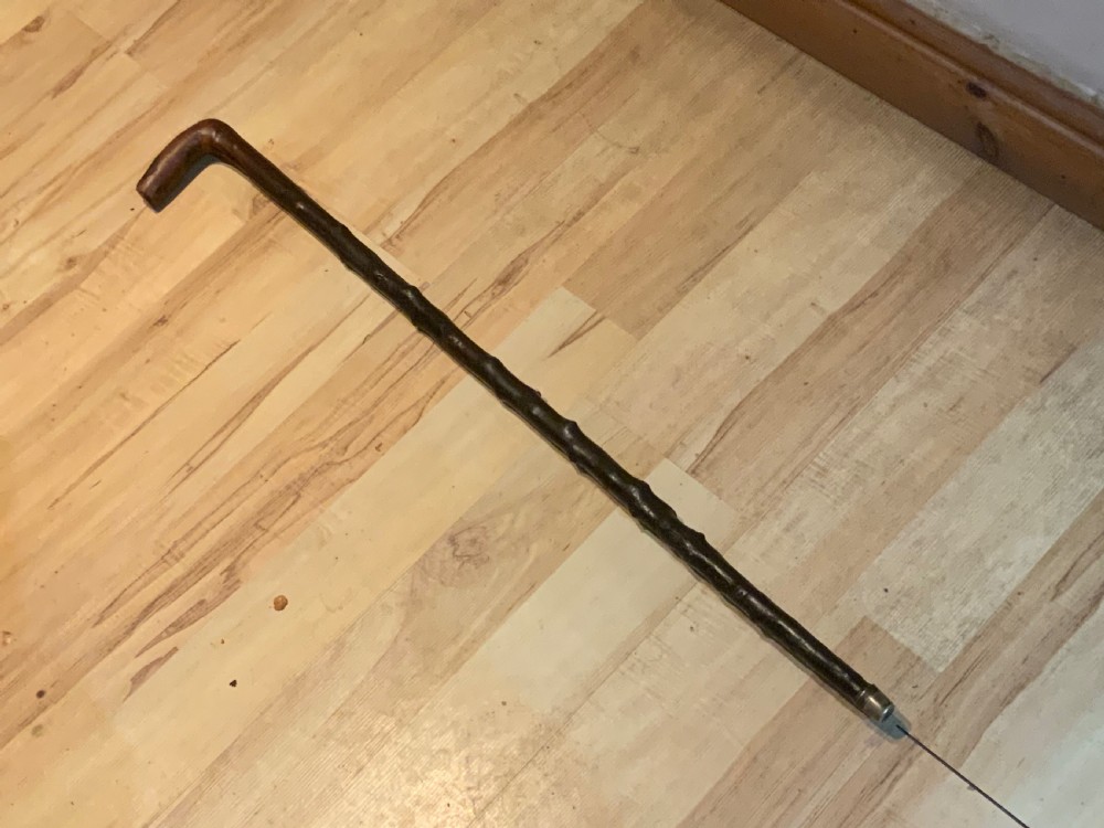 Irish Blackthorn walking stick sword stick 