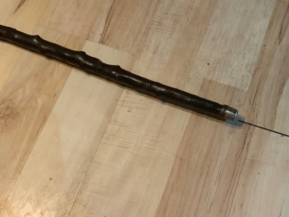 Irish Blackthorn walking stick sword stick  View III
