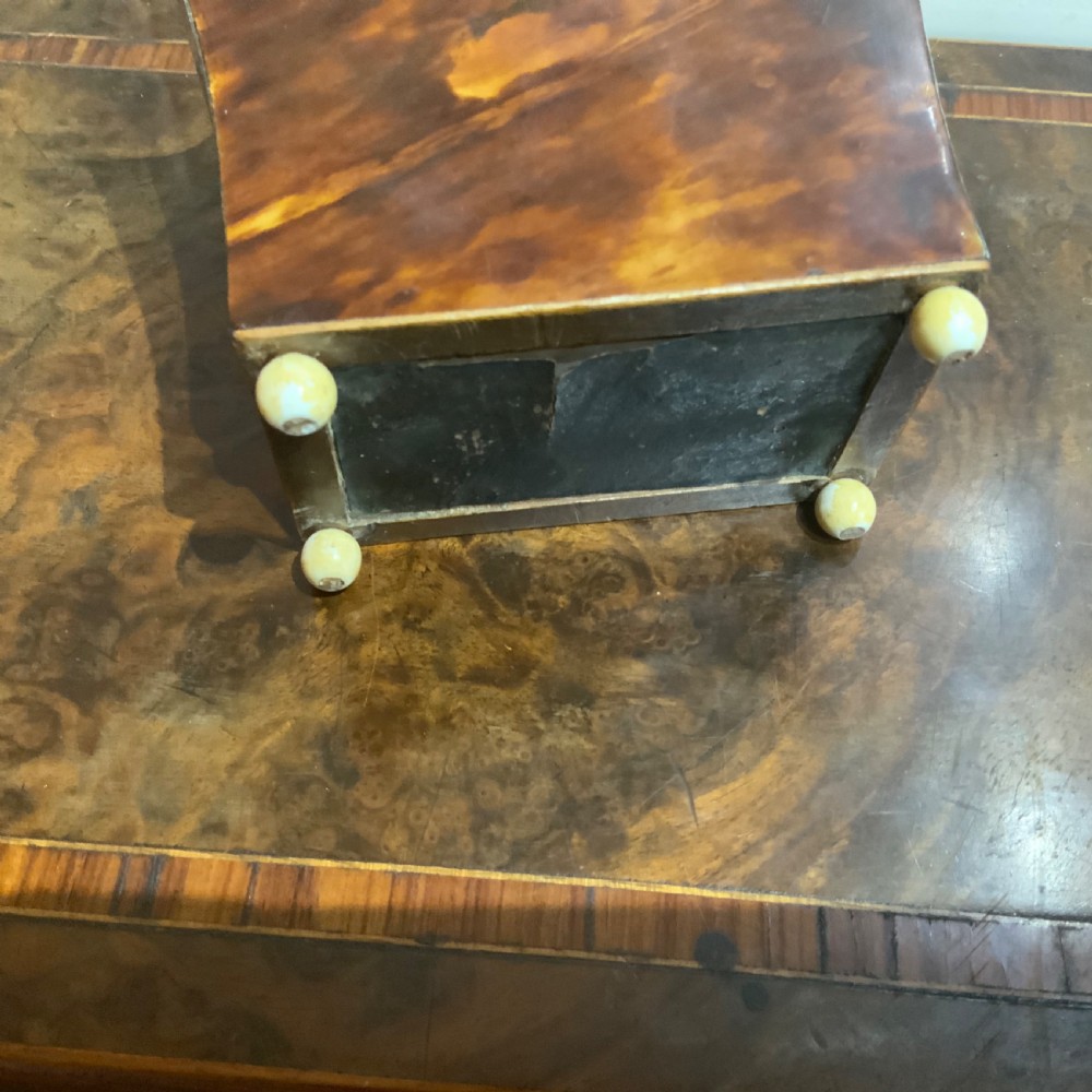 Tea Caddy in Tortoise shell veneer  View X