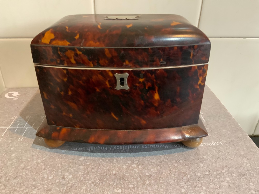 Tortoise Shell Tea Caddy 