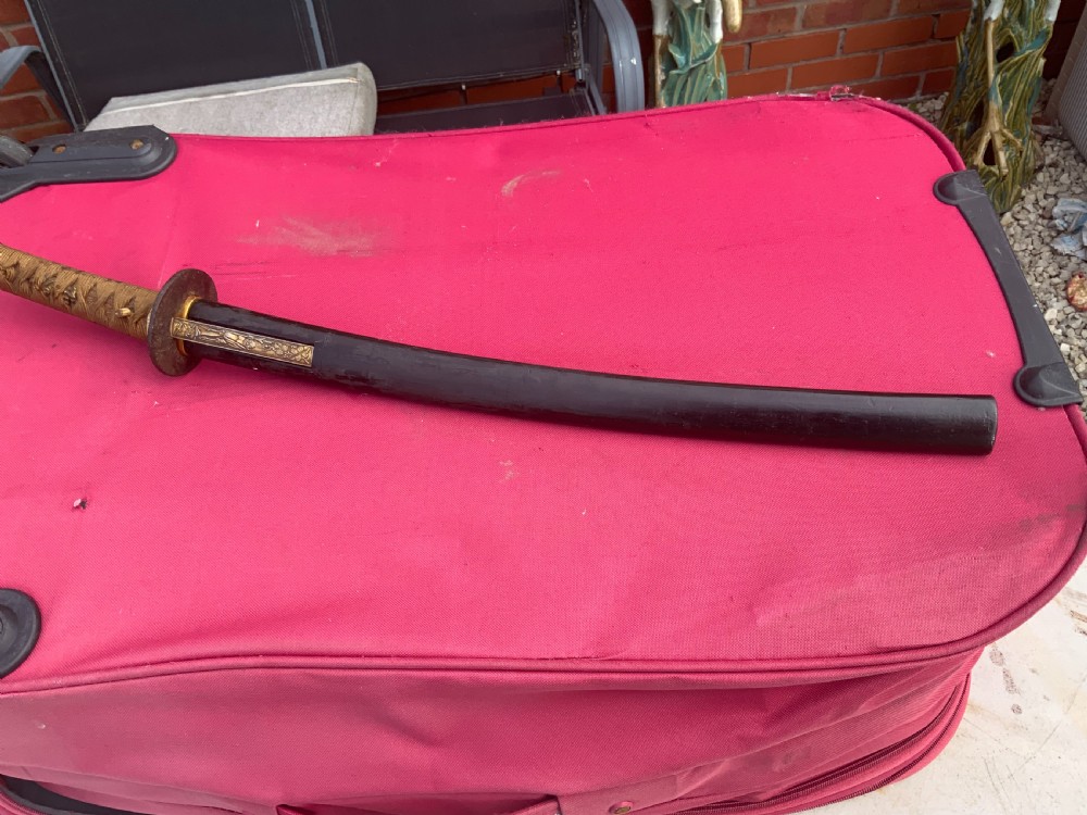 Samurai sword signed blade