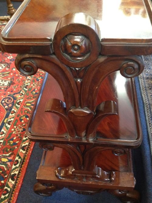 fig 1. 1/2 PRICE !!!Victorian Mahogany Dumb Waiter