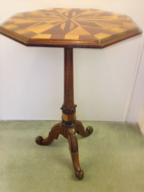 fig 1. 1/2 PRICE !! VICTORIAN PARQUETRY SPECIMEN TABLE