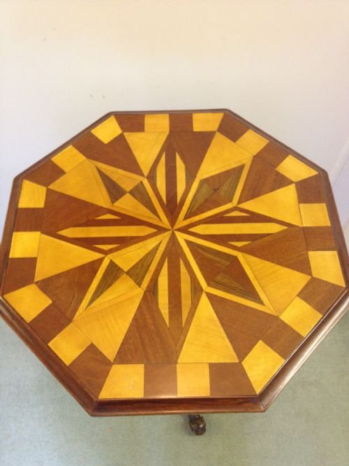 1/2 PRICE !! VICTORIAN PARQUETRY SPECIMEN TABLE View III