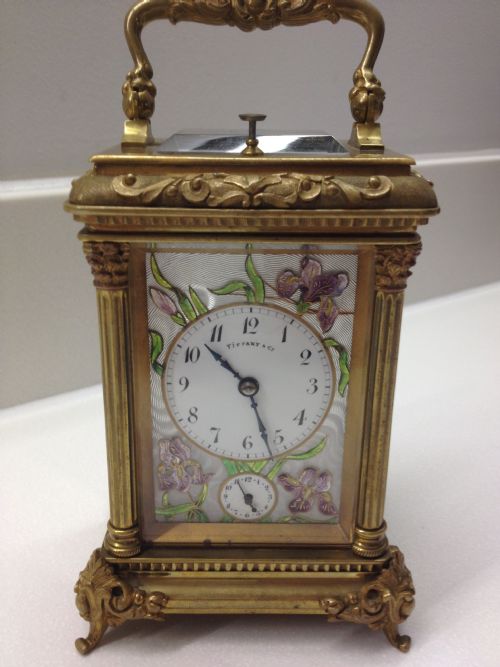Rare "Tiffany and Co" Art Nouveau Carriage Clock