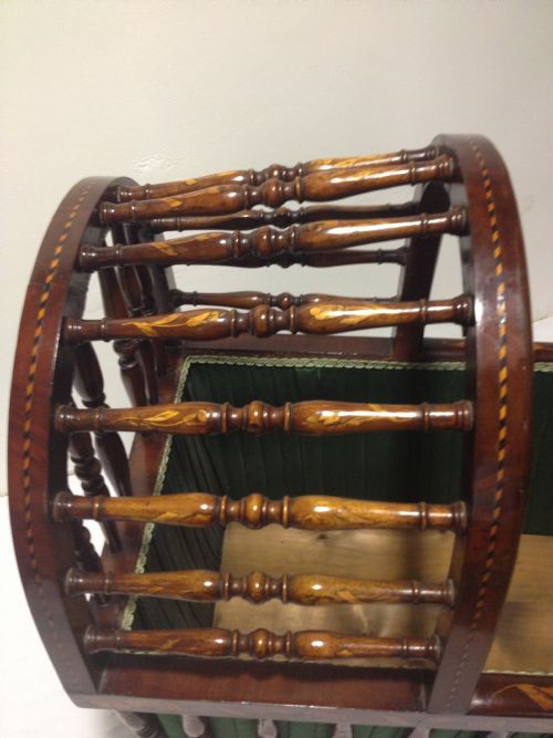 fig 2. RARE AND UNUSUAL DUTCH MARQUETRY ROCKING CRIB