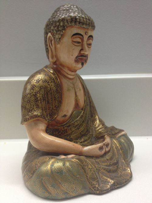 fig 1. FINE QUALITY JAPANESE SATSUMA BUDDHA MEIJI PERIOD