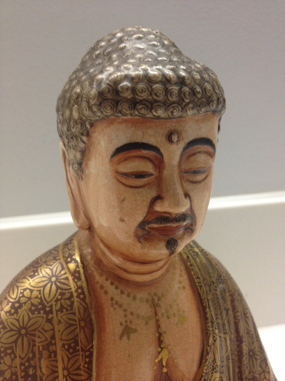FINE QUALITY JAPANESE SATSUMA BUDDHA MEIJI PERIOD  View VI