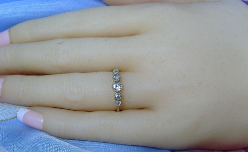 ANTIQUE VICTORIAN 18CT GOLD KEEPER RING - ADDITIONAL PHOTO 7