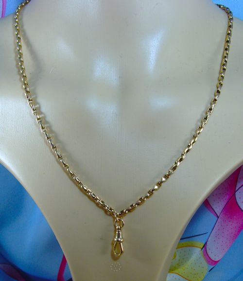 ANTIQUE VICTORIAN 9CT YELLOW GOLD 285 INCHES CHAIN - ADDITIONAL PHOTO 1