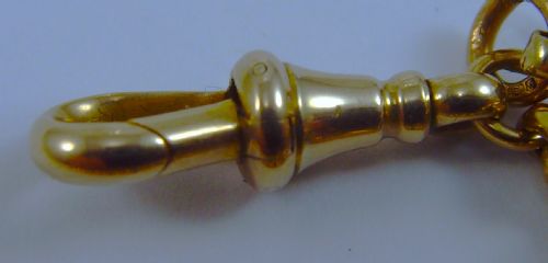 ANTIQUE VICTORIAN 9CT YELLOW GOLD 285 INCHES CHAIN - ADDITIONAL PHOTO 2
