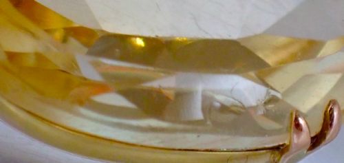 ANTIQUE EDWARDIAN 1910S 9CT ROSE GOLD LARGE CITRINE PENDANT - ADDITIONAL PHOTO 7