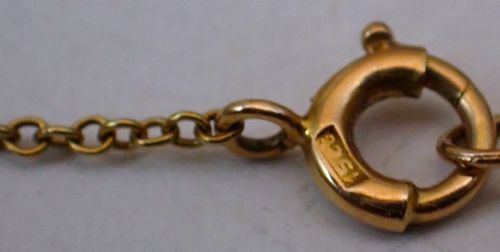 fig 3. Antique Edwardian 15ct heart shape gold locket and chain