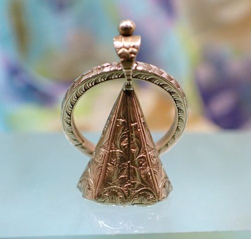 ANTIQUE GEORGIAN EARLY VICTORIAN 15CT GOLD BLOODSTONE ENGRAVED JANE SEAL AND MATCHING SPLIT RING
