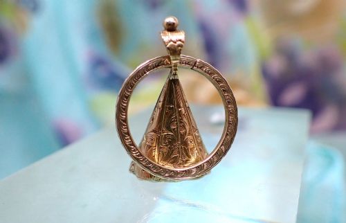 ANTIQUE GEORGIAN EARLY VICTORIAN 15CT GOLD BLOODSTONE ENGRAVED JANE SEAL AND MATCHING SPLIT RING - ADDITIONAL PHOTO 5
