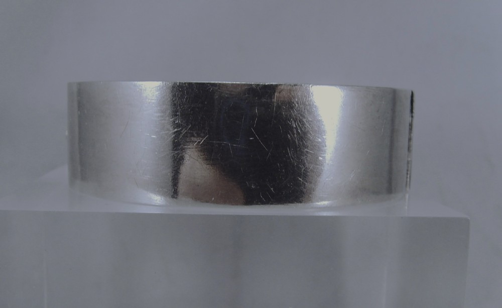 Antique Victorian aesthetic movement silver and rose and green gold bangle View V