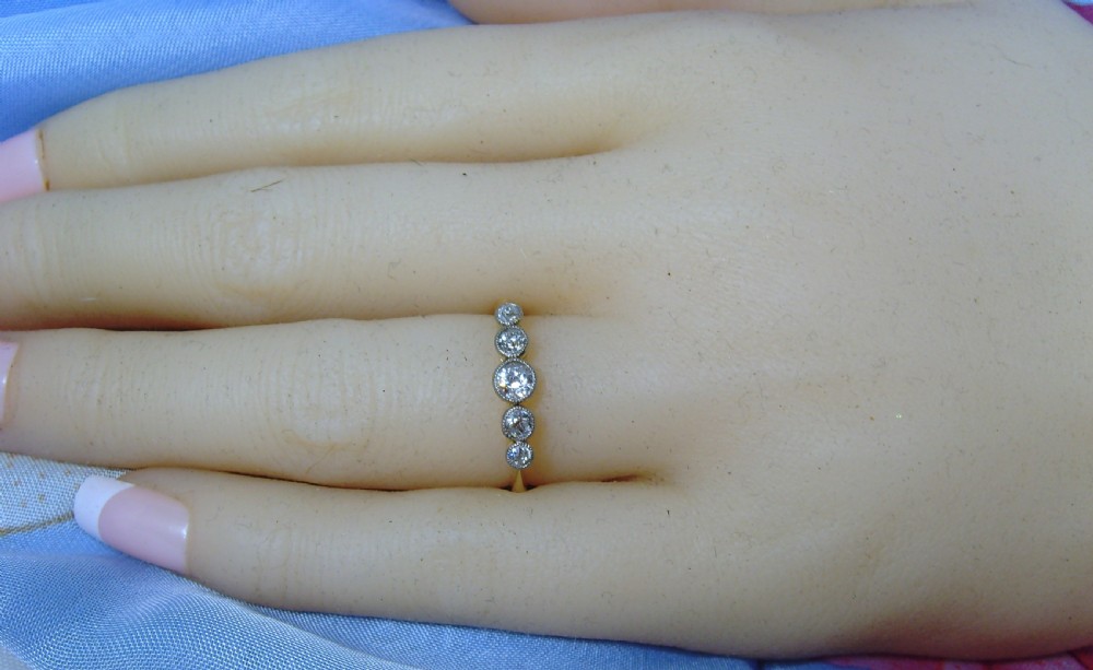 Antique Victorian 18ct gold keeper ring View VIII