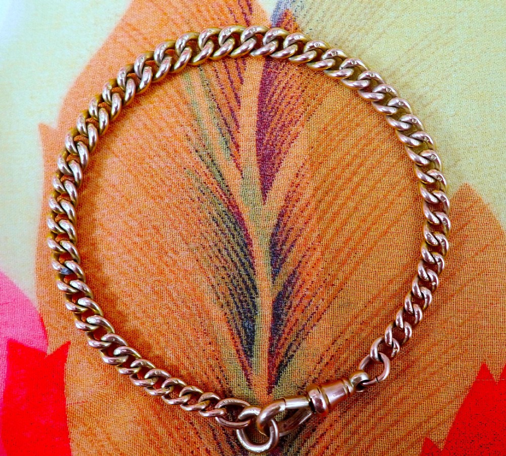 Antique Edwardian 9ct solid rose gold 17.5 grams Bracelet View II