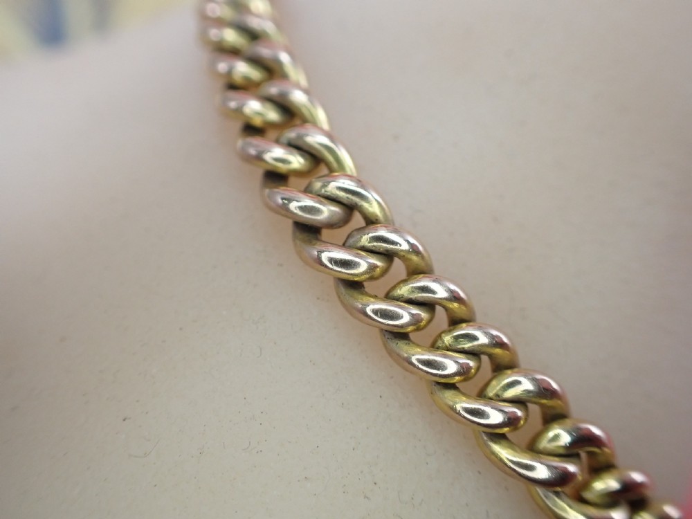 Antique Edwardian 9ct solid rose gold 17.5 grams Bracelet View VI