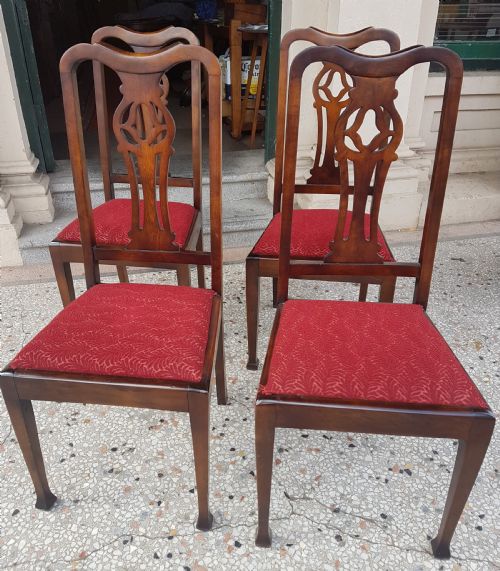 Set of Four Edwardian Chairs