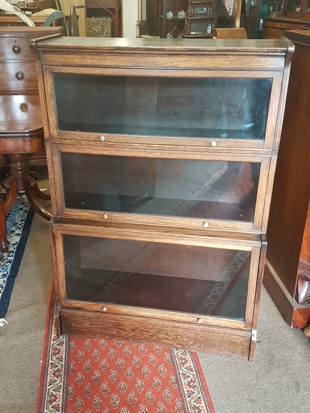 ANTIQUE OAK  STACKING BOOKCASE 