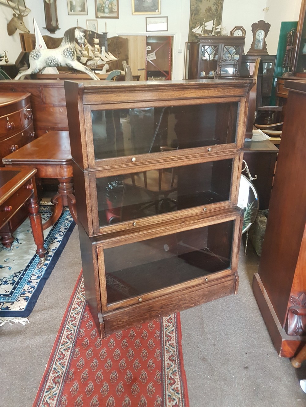 ANTIQUE OAK  STACKING BOOKCASE  View III
